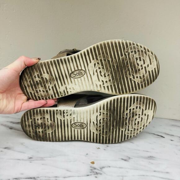 Sofft Farlyn Style Sandals Metallic Gold Leather Women’s Size 8.5 - Picture 7 of 11